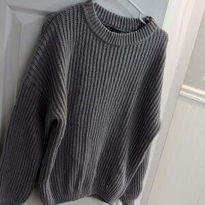Prettygarden Cozy Gray Knit Sweater